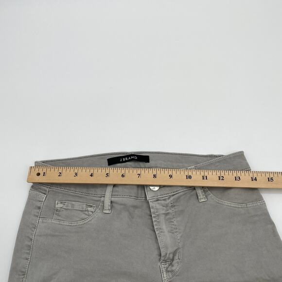 J BRAND Grey Cropped Stilt Stretch Skinny Mid Rise Jeans Size 27 Womens Ankle - Picture 6 of 9